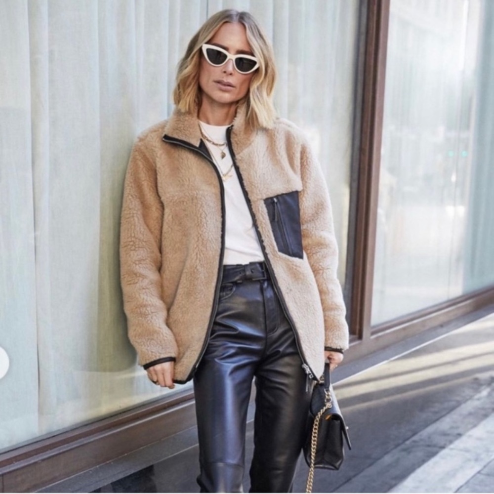 ANINE BING Ryder Sherpa Jacket Medium